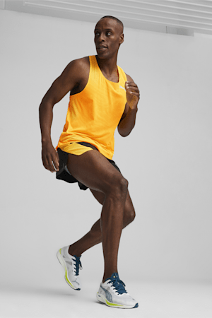 RUN VELOCITY Men's 3" Running Shorts, PUMA Black-Sun Stream, extralarge-GBR